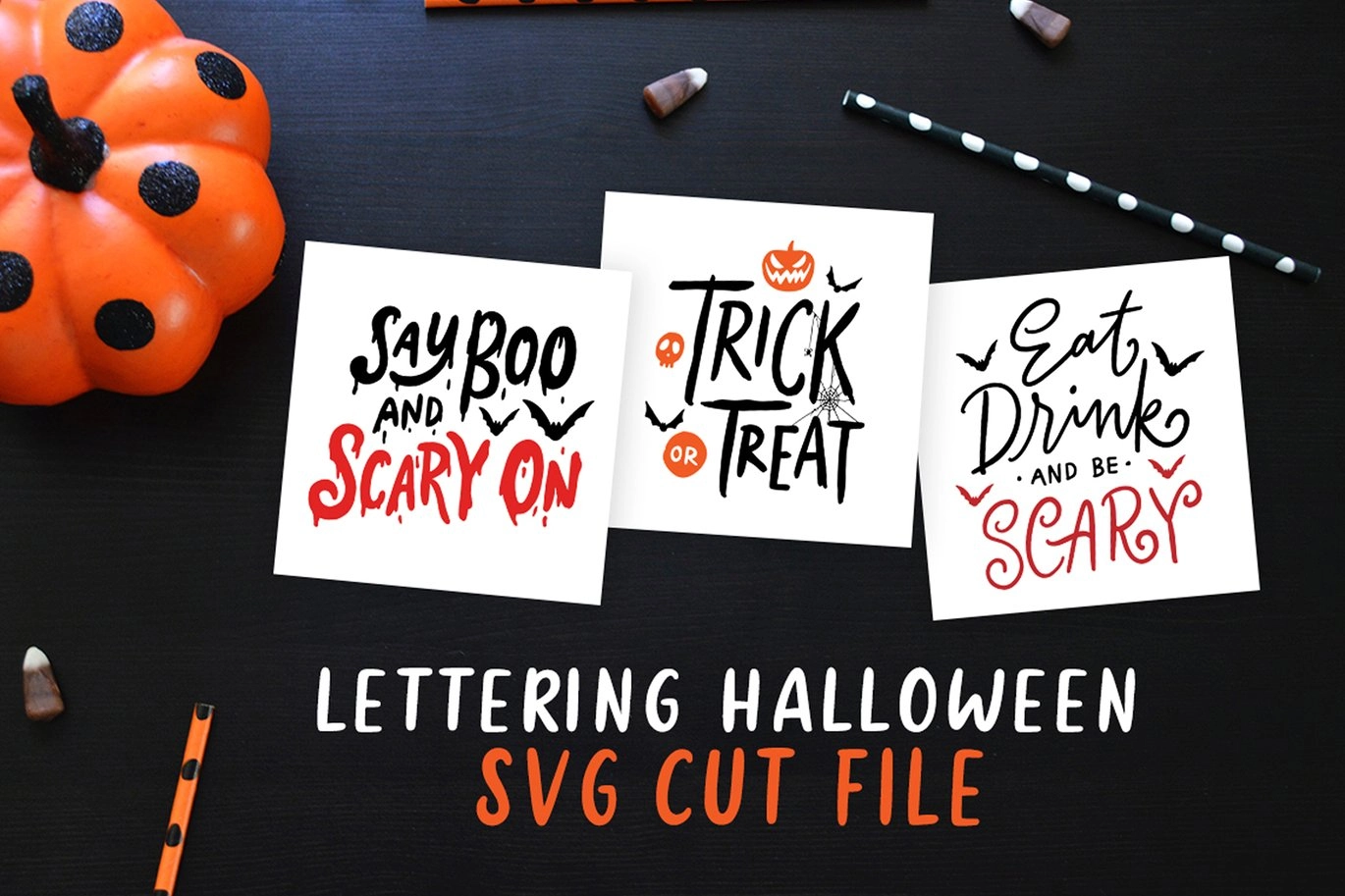 Lettering Halloween SVG Cut File svg